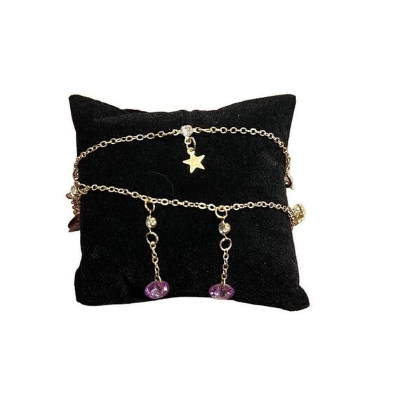 NWOT Anklet bundle with stars and stones - Picture 2 of 4